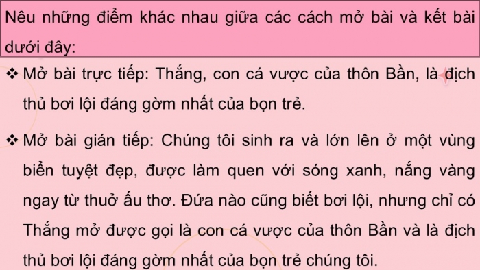 Giáo án điện tử Tiếng Việt 5 kết nối Bài 2: Viết mở bài và kết bài cho bài văn tả người