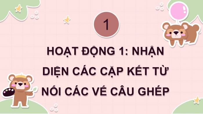 Giáo án điện tử Tiếng Việt 5 kết nối Bài 5: Cách nối vế các câu ghép (Tiếp theo)