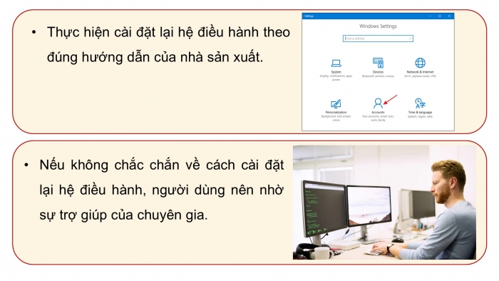 Giáo án điện tử chuyên đề Tin học ứng dụng 12 kết nối Bài 7: Cài đặt hệ điều hành máy tính