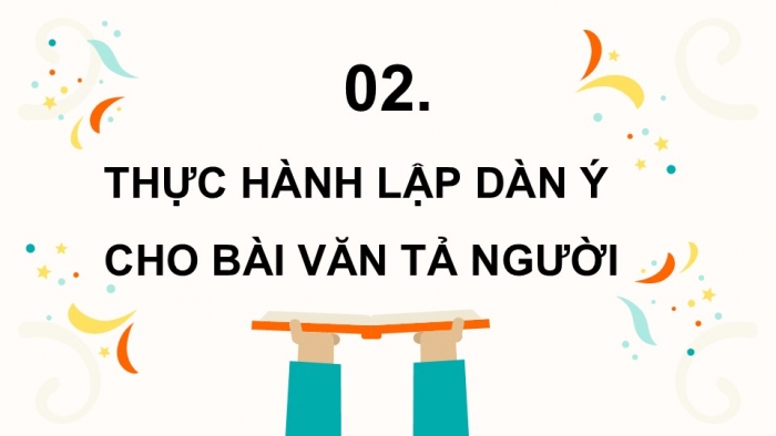 Giáo án điện tử Tiếng Việt 5 chân trời Bài 3: Lập dàn ý cho bài văn tả người