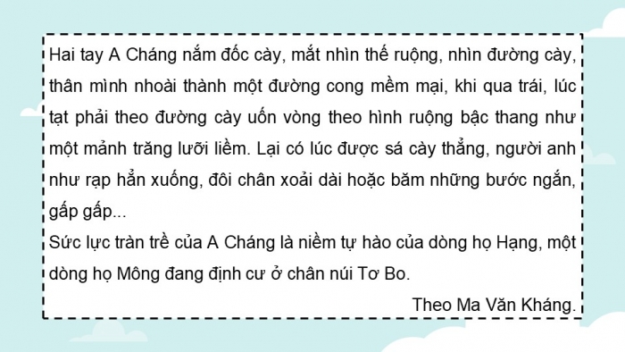 Giáo án điện tử Tiếng Việt 5 chân trời Bài 8: Luyện tập quan sát, tìm ý cho bài văn tả người