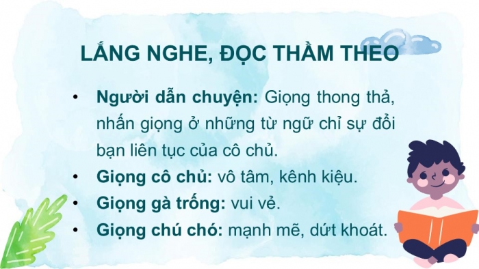 Giáo án điện tử Tiếng Việt 2 chân trời Bài 1: Đọc Cô chủ không biết quý tình bạn