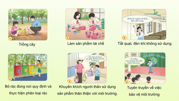 Giáo án điện tử Đạo đức 5 chân trời Bài 7: Môi trường sống quanh em