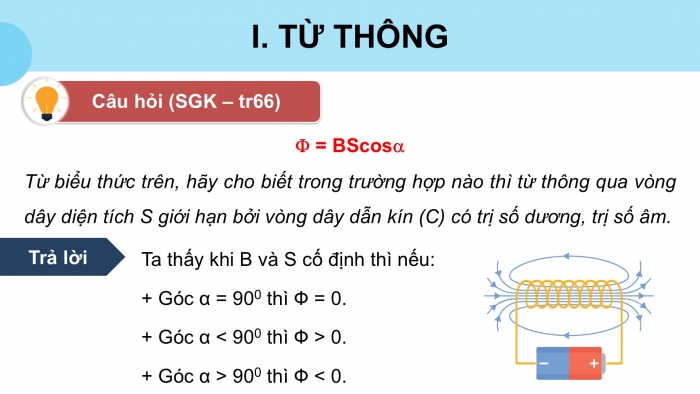 Giáo án điện tử Vật lí 12 kết nối Bài 16: Từ thông. Hiện tượng cảm ứng điện từ