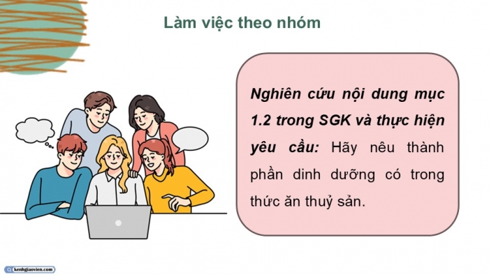 Giáo án điện tử Công nghệ 12 Lâm nghiệp Thủy sản Cánh diều Bài 16: Thành phần dinh dưỡng của thức ăn thủy sản