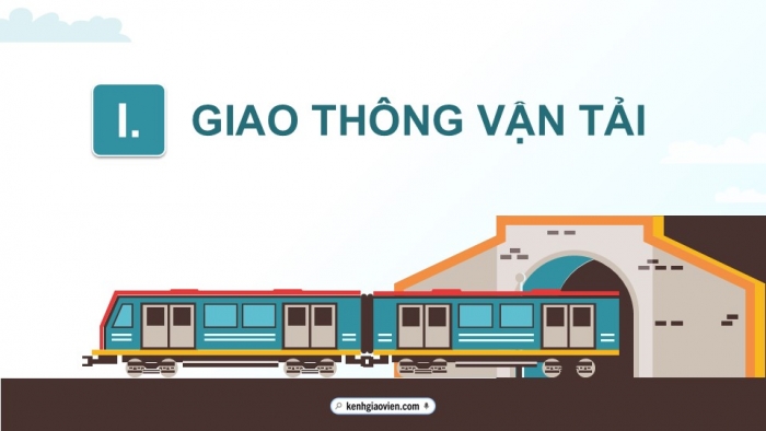 Giáo án điện tử Địa lí 12 kết nối Bài 20: Giao thông vận tải và bưu chính viễn thông