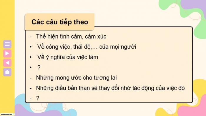 Giáo án điện tử Tiếng Việt 5 chân trời Bài 8: Viết đoạn văn thể hiện tình cảm, cảm xúc trước một sự việc