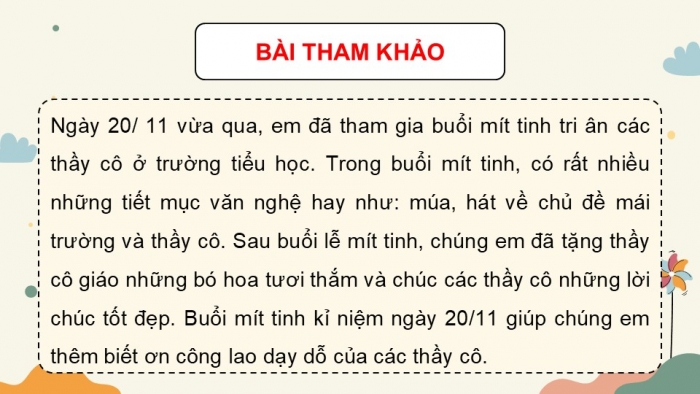 Giáo án điện tử Tiếng Việt 5 chân trời Bài Ôn tập giữa học kì II (Tiết 4)