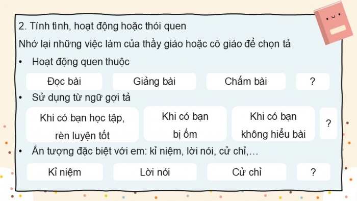 Giáo án điện tử Tiếng Việt 5 chân trời Bài Ôn tập giữa học kì II (Tiết 5)