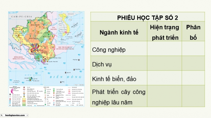 Giáo án điện tử Địa lí 9 chân trời Bài 19: Vùng Đông Nam Bộ (P2)