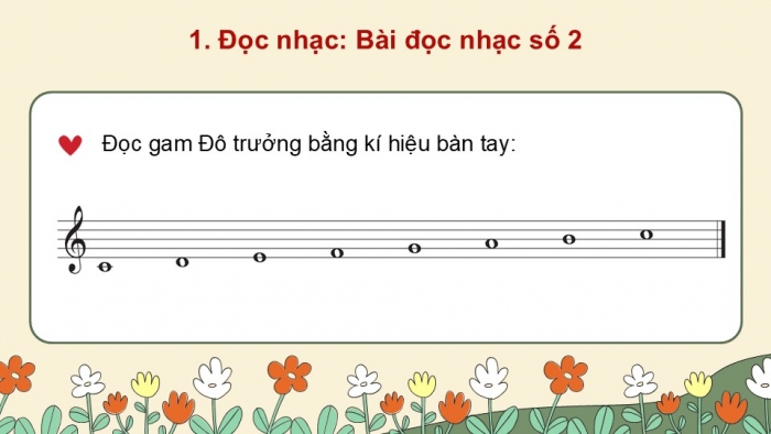 Giáo án điện tử Âm nhạc 5 cánh diều Tiết 15: Đọc nhạc Bài đọc nhạc số 2, Lí thuyết âm nhạc Nhịp 2/4