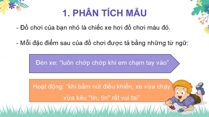 Giáo án điện tử Tiếng Việt 2 chân trời Bài 2: Luyện tập tả đồ vật quen thuộc (tiếp theo)