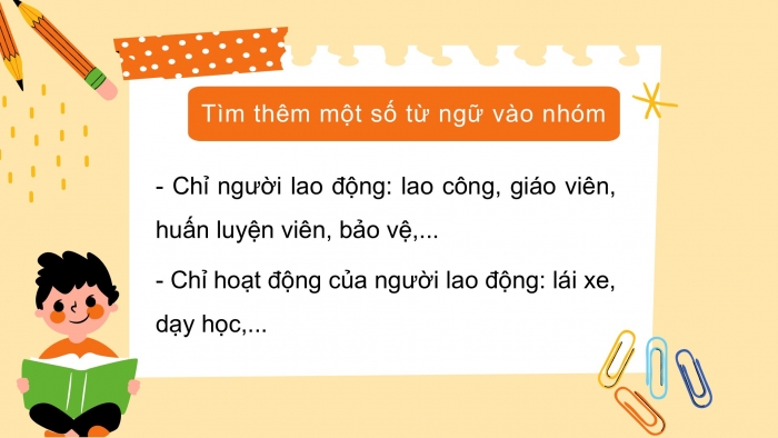 Giáo án điện tử Tiếng Việt 2 chân trời Bài 4: Mở rộng vốn từ Nghề nghiệp (tiếp theo), Đọc – kể Mẹ của Oanh