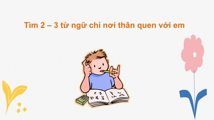 Giáo án điện tử Tiếng Việt 2 chân trời Bài 2: Mở rộng vốn từ Nơi thân quen, Nói và đáp lời đề nghị, lời đồng ý