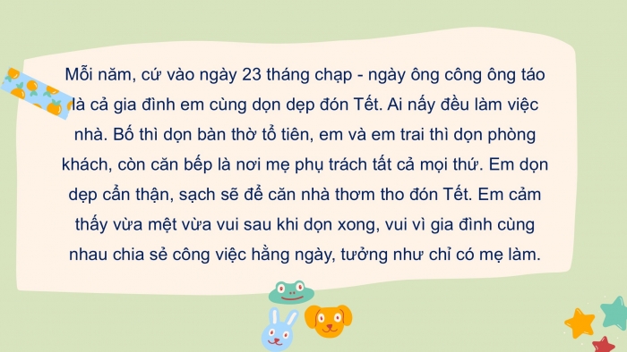 Giáo án điện tử Tiếng Việt 2 chân trời Bài 2: Thuật việc được tham gia