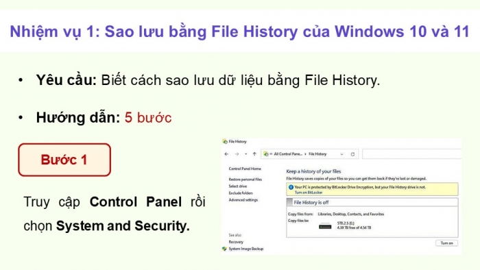 Giáo án điện tử chuyên đề Tin học ứng dụng 12 kết nối Bài 9: Thực hành bảo vệ dữ liệu