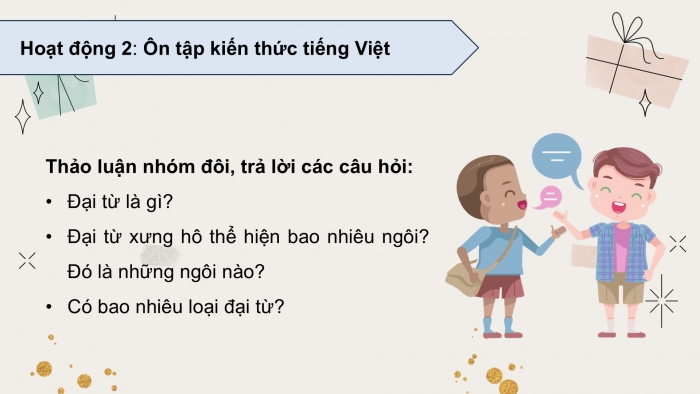 Giáo án PPT dạy thêm Tiếng Việt 5 chân trời bài 5: Bài đọc Trước ngày Giáng sinh. Luyện tập về đại từ. Viết bài văn kể chuyện sáng tạo (Bài viết số 1)