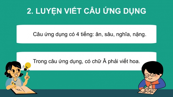 Giáo án điện tử Tiếng Việt 2 chân trời Bài 1: Viết chữ hoa Â, Từ chỉ sự vật, chỉ đặc điểm, Dấu chấm, dấu phẩy