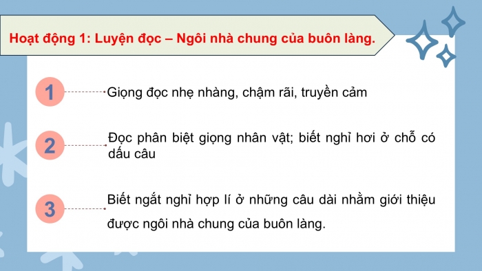 Giáo án PPT dạy thêm Tiếng Việt 5 chân trời bài 6: Bài đọc Ngôi nhà chung của buôn làng. Tìm ý cho đoạn văn giới thiệu nhân vật trong phim hoạt hình