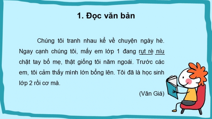 Giáo án điện tử tiếng Việt 2 kết nối Bài 1: Tôi là học sinh lớp 2