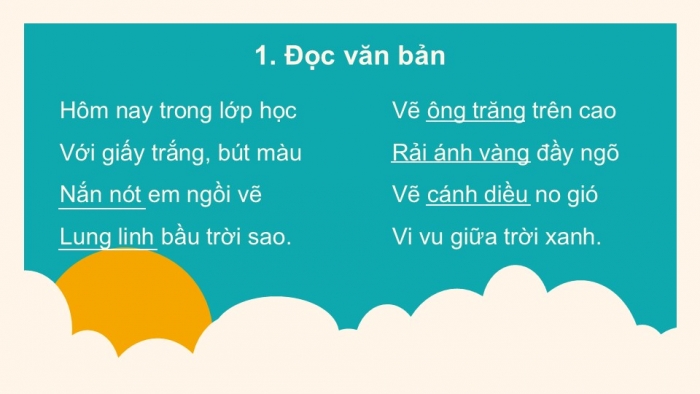 Giáo án điện tử tiếng Việt 2 kết nối Bài 14: Em học vẽ