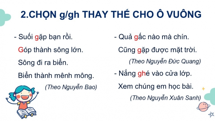 Giáo án điện tử tiếng Việt 2 kết nối Bài 20: Nghe – viết Nhím nâu kết bạn, Phân biệt g/gh, iu/ưu, iên/iêng