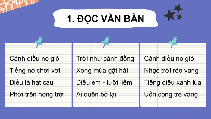 Giáo án điện tử tiếng Việt 2 kết nối Bài 21: Thả diều