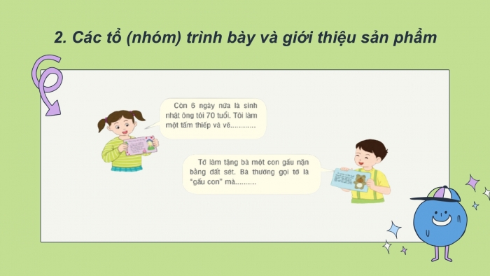 Giáo án điện tử Tiếng Việt 2 cánh diều Bài 13: Quà tặng ông bà, Em đã biết những gì, làm được những gì?