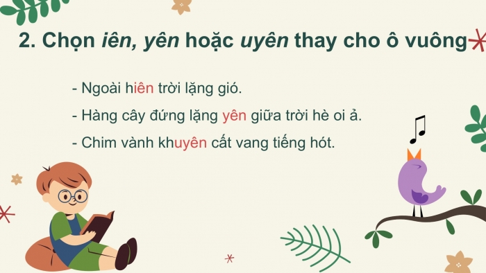 Giáo án điện tử tiếng Việt 2 kết nối Bài 26: Nghe – viết Em mang về yêu thương, Phân biệt iên/yên/uyên, r/d/gi, ai/ay