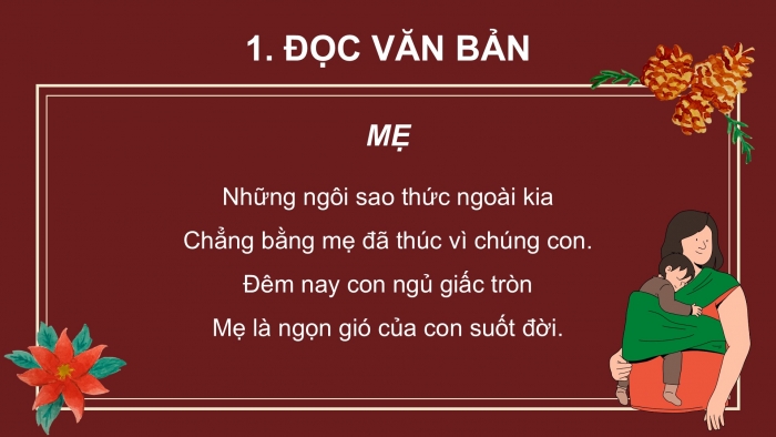 Giáo án điện tử tiếng Việt 2 kết nối Bài 27: Mẹ