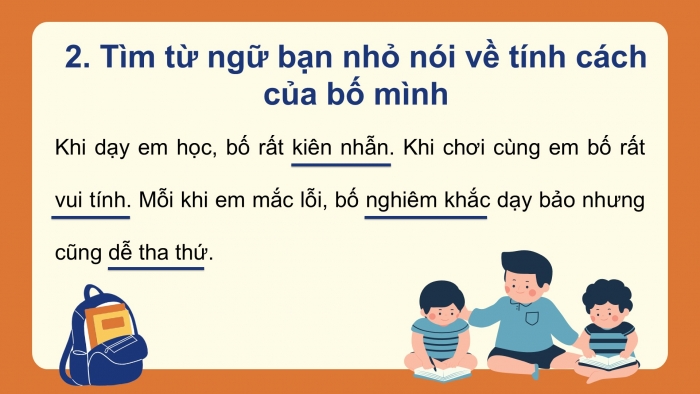 Giáo án điện tử tiếng Việt 2 kết nối Bài 28: Mở rộng vốn từ về tình cảm gia đình; Dấu chấm, dấu chấm hỏi, dấu chấm than