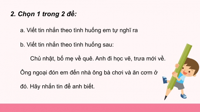 Giáo án điện tử Tiếng Việt 2 cánh diều Bài 17: Tập viết tin nhắn