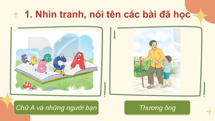 Giáo án điện tử tiếng Việt 2 kết nối Ôn tập cuối học kì 1 (Tiết 1 + 2)