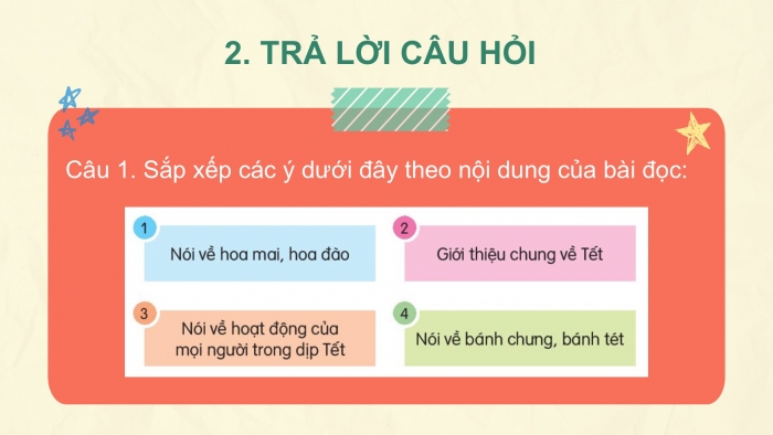 Giáo án điện tử Tiếng Việt 2 kết nối Bài 4: Tết đến rồi