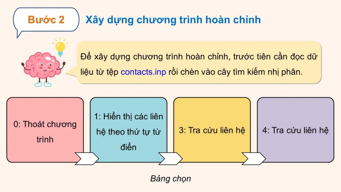 Giáo án điện tử chuyên đề Khoa học máy tính 12 kết nối Bài 10: Thực hành tổng hợp với cây tìm kiếm nhị phân