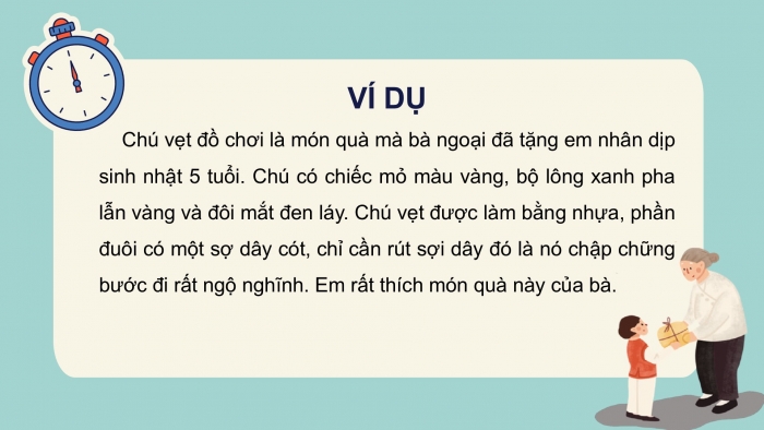 Giáo án điện tử Tiếng Việt 2 cánh diều Bài 23: Viết về đồ chơi hình một loài chim