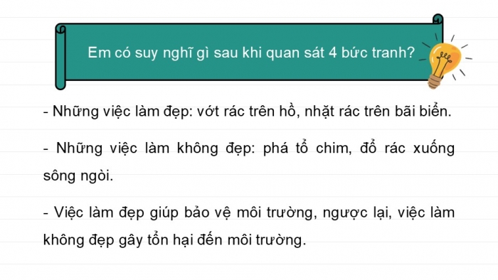 Giáo án điện tử Tiếng Việt 2 kết nối Bài 15: Bảo vệ môi trường