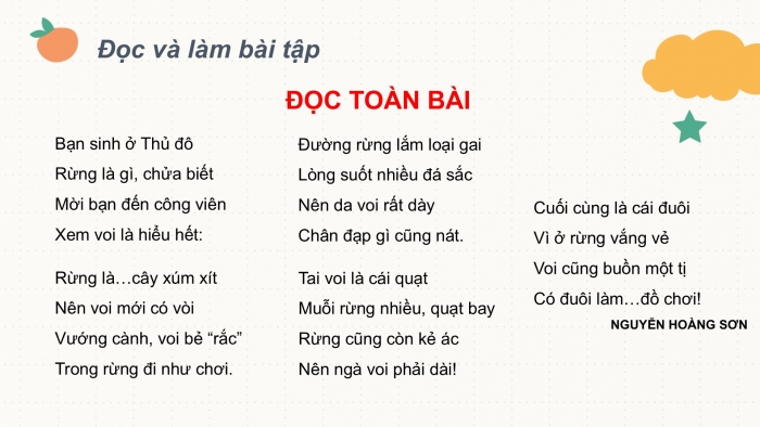 Giáo án điện tử Tiếng Việt 2 cánh diều Bài 27: Ôn tập giữa học kì II (Tiết 3 + 4)