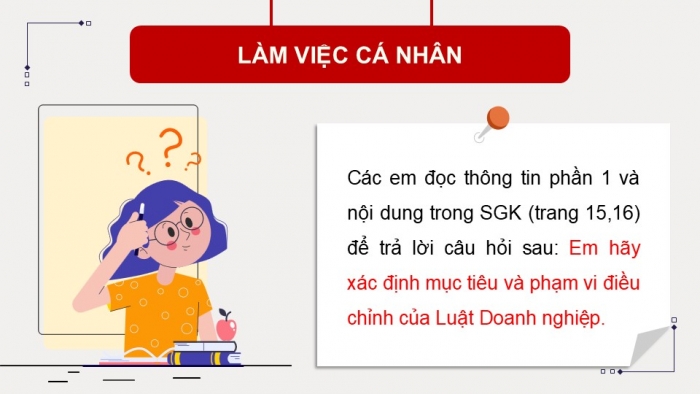 Giáo án điện tử chuyên đề Kinh tế pháp luật 12 kết nối CĐ 2: Một số vấn đề về Luật Doanh nghiệp