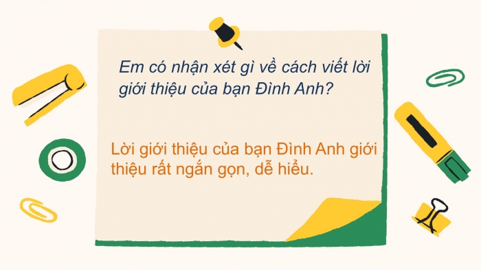 Giáo án điện tử Tiếng Việt 2 chân trời Bài 2: Nói, viết lời tự giới thiệu