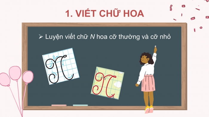 Giáo án điện tử Tiếng Việt 2 kết nối Bài 21: Chữ hoa N (kiểu 2)