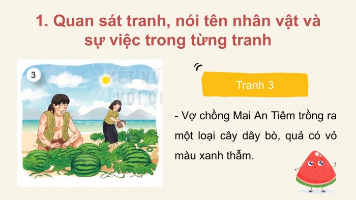 Giáo án điện tử Tiếng Việt 2 kết nối Bài 21: Kể chuyện Mai An Tiêm