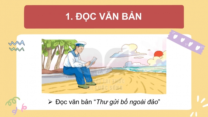 Giáo án điện tử Tiếng Việt 2 kết nối Bài 22: Thư gửi bố ngoài đảo