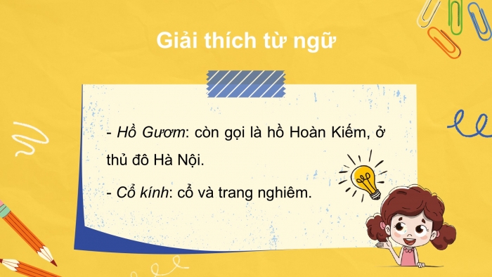 Giáo án điện tử Tiếng Việt 2 kết nối Bài 29: Hồ Gươm