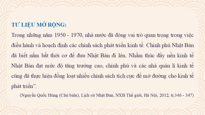 Giáo án điện tử chuyên đề Lịch sử 12 cánh diều CĐ 2 Phần III: Bài học thành công từ lịch sử Nhật Bản