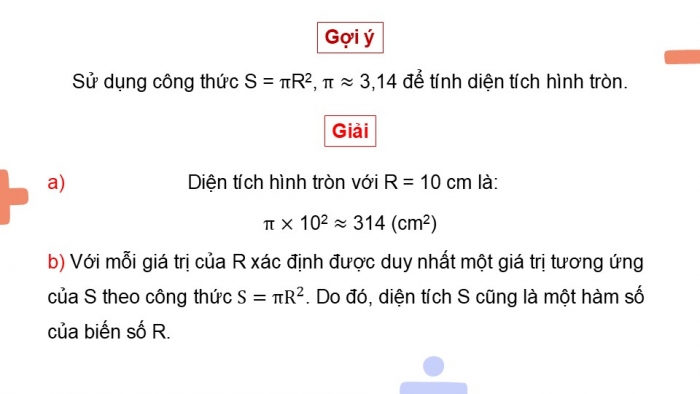 Giáo án điện tử Toán 9 chân trời Bài 1: Hàm số và đồ thị của hàm số y = ax^2 (a ≠ 0)