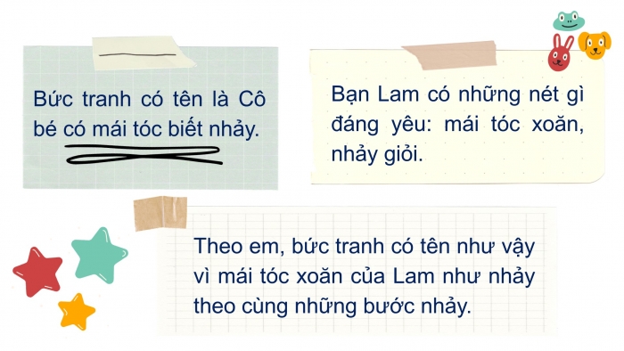 Giáo án điện tử Tiếng Việt 2 chân trời Bài 4: Đặt tên cho bức tranh