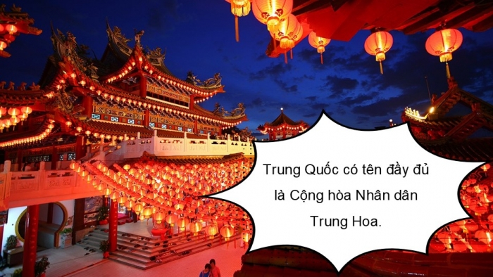 Giáo án điện tử Lịch sử và Địa lí 5 kết nối Bài 18: Nước Cộng hòa Nhân dân Trung Hoa