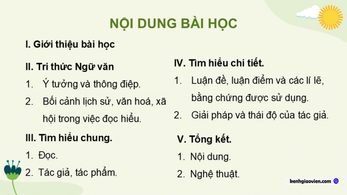 Giáo án điện tử Ngữ văn 9 chân trời Bài 6: Đấu tranh cho một thế giới hoà bình (G. G. Mác-két)