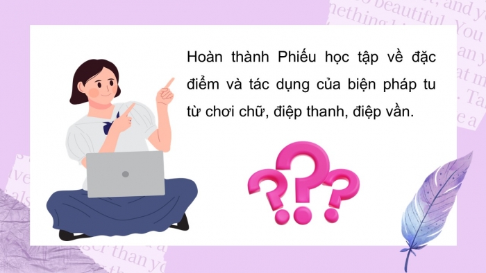 Giáo án điện tử Ngữ văn 9 cánh diều Bài 7: Các biện pháp tu từ chơi chữ, điệp thanh và điệp vần